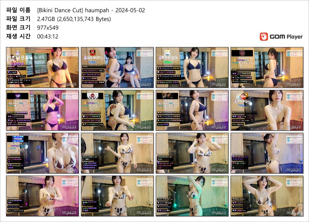 하음파 haumpah [Bikini Dance Cut] 합방 2V 미리보기 8