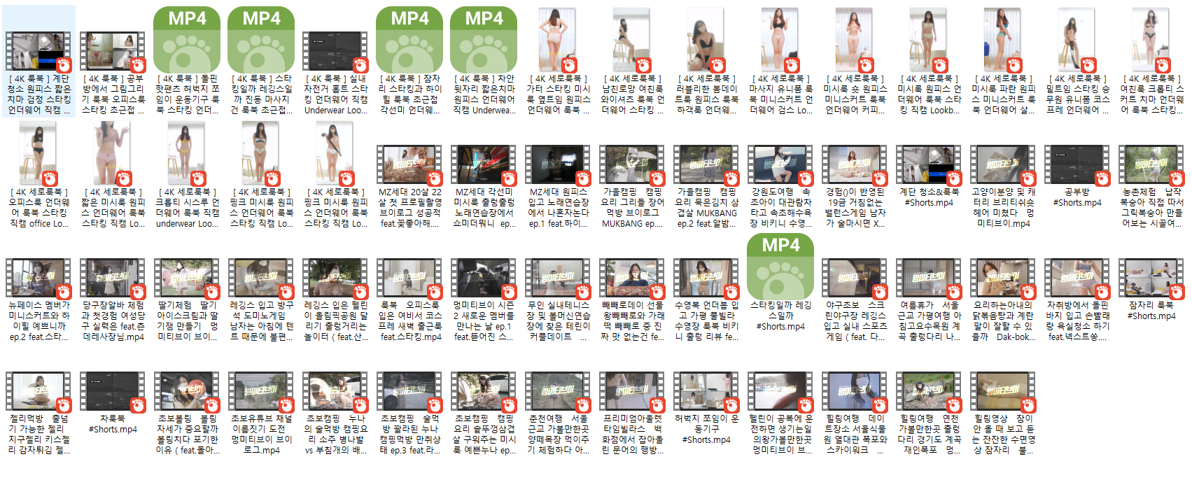 ⚡️멍미TV⚡️현재 계폭 : 룩북자료 모음 (62V_9.06G) 미리보기 17