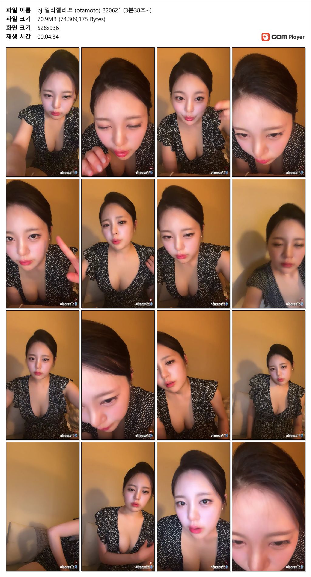 아프리카 젤리젤리뽀 (otamoto) 꼭지노출 2v_시간표기 미리보기 5