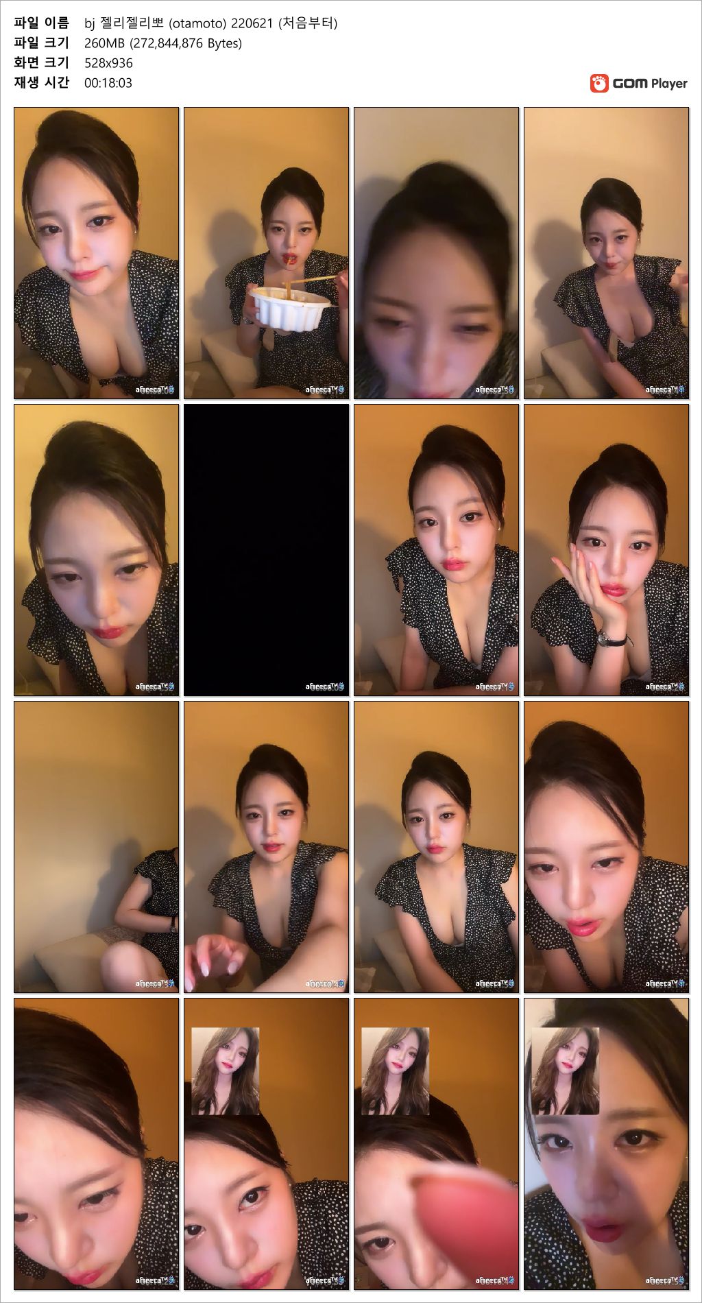 아프리카 젤리젤리뽀 (otamoto) 꼭지노출 2v_시간표기 미리보기 6