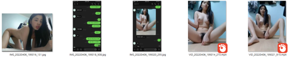 명작 ☆ 라인영통녀_VID_20220406 [존예얼공/보털.자위] 2V 미리보기 5