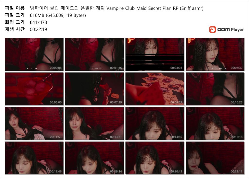 윤잉 ★ ASMR 뱀파이어 클럽 메이드의 은밀한 계획 (Sniff asmr) 미리보기 4