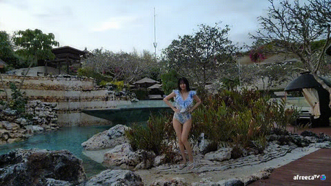 둔신 BJ 이아린 사촌이랑 같이 외국가서 수영복 입고 방송