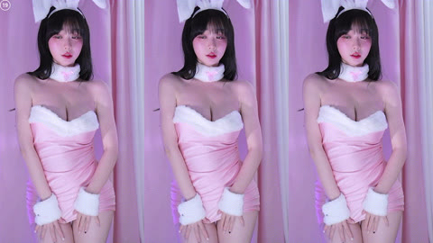 러아_2025.02.11 바니걸 복실복실 리액션