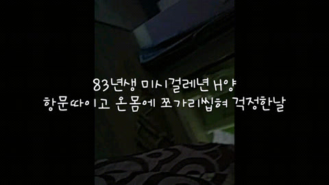 83년생 미시걸레년 H양 [스샷내용/제목]