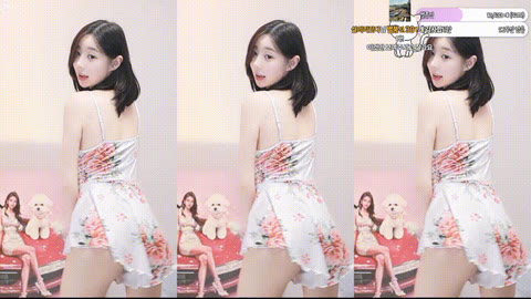 러블리나_25.09.16 슬립 안 검정팬티 리액션