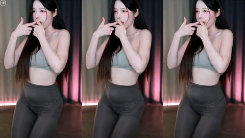 햄찡_팬티 다 보이는 씨스루 레깅스 5V