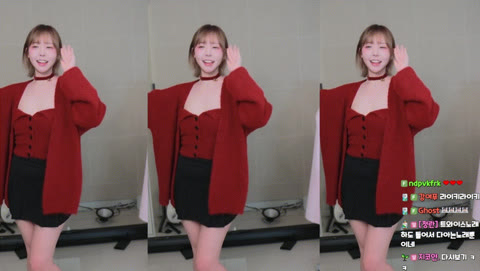 어푸_핑크 유륜노출