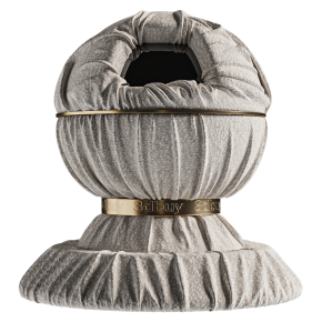 Upholstery fabric 'Teddy Plush' in the color 'Birch' from the Fabricut brand.